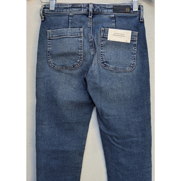 NWT ANTHROPOLOGIE AG Vintage Stevie Ankle Button Up Jean-26 - Picture 13 of 16